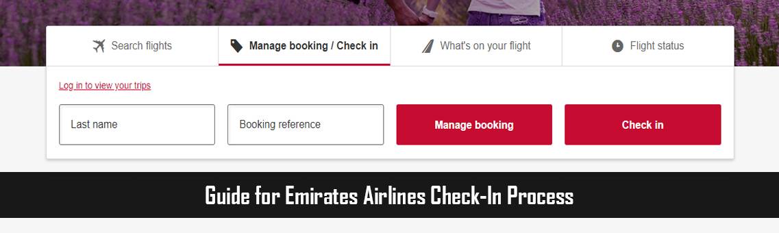 Guide for Emirates Airlines Check-In Process