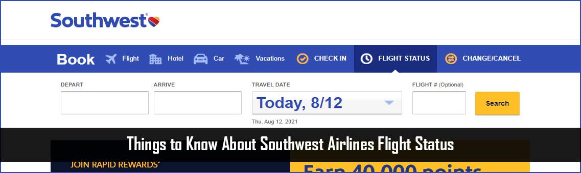 About Southwest Airlines Flight Status