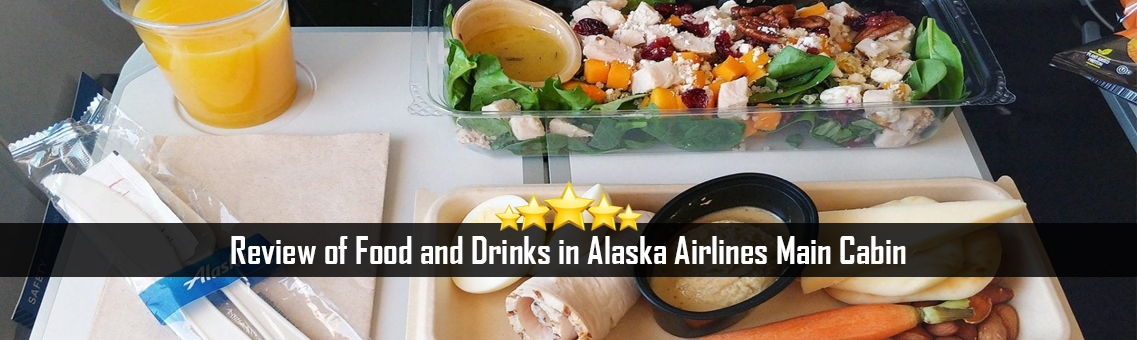 Review of Food and Drinks in Alaska Airlines Main Cabin