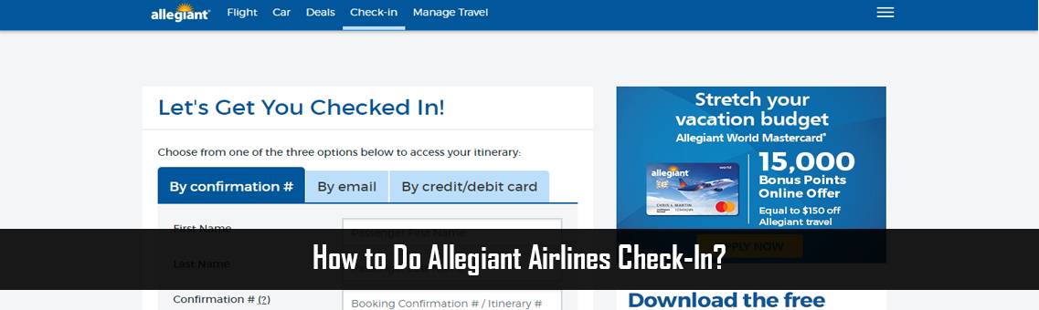 How to do Allegiant Airlines Check-In?