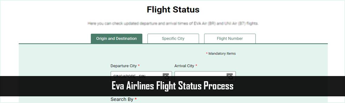 Eva Airlines Flight Status Process