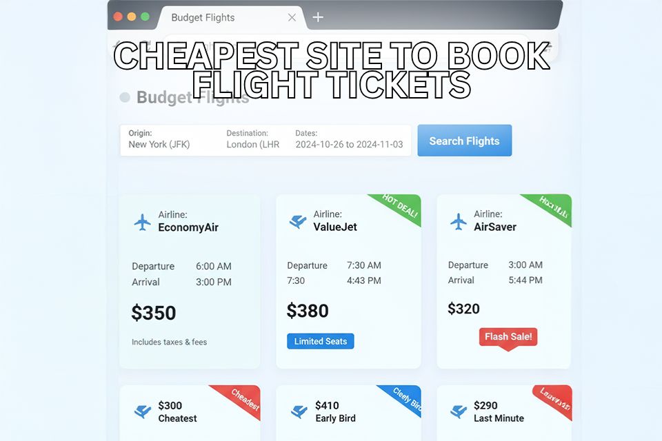 Which is the Cheapest Site to Book Flight Tickets?