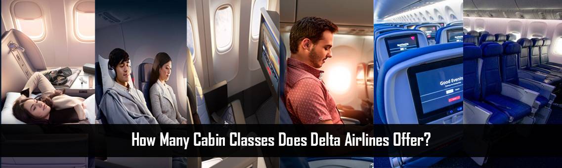 How many cabin classes does Delta Airlines offer?