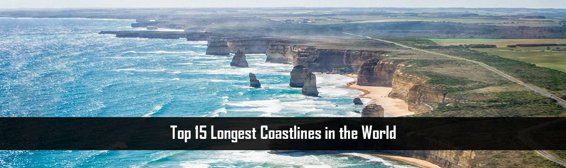 Top 15 Longest Coastlines in the World