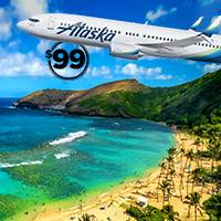 Alaska Airlines Low-cost Flights to Hawaii under $99
