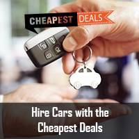 Hire cars with the cheapest deals